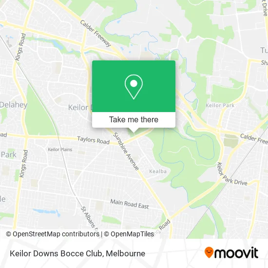 Keilor Downs Bocce Club map