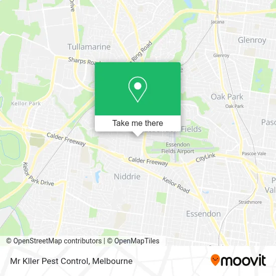 Mapa Mr Kller Pest Control