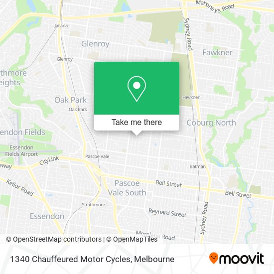 1340 Chauffeured Motor Cycles map