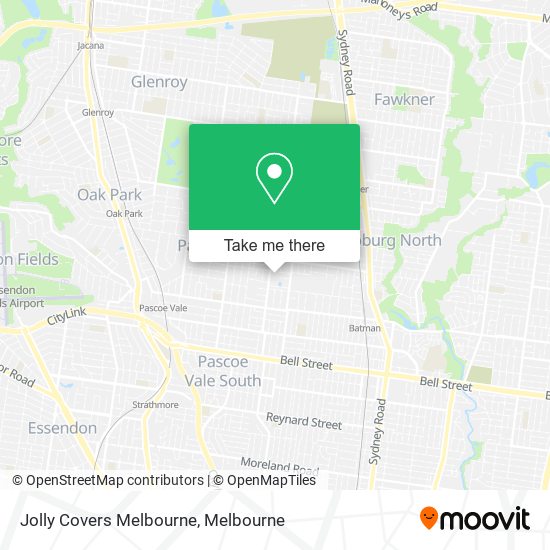 Mapa Jolly Covers Melbourne