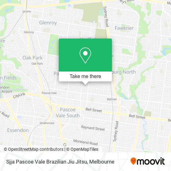 Mapa Sjja Pascoe Vale Brazilian Jiu Jitsu