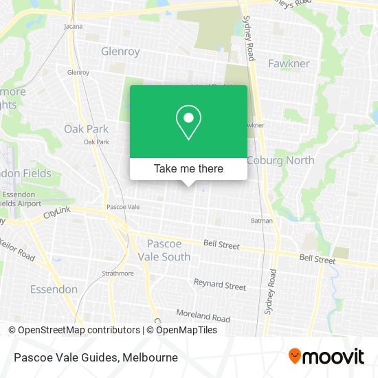 Pascoe Vale Guides map