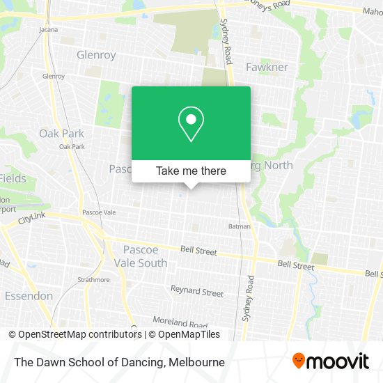 The Dawn School of Dancing map