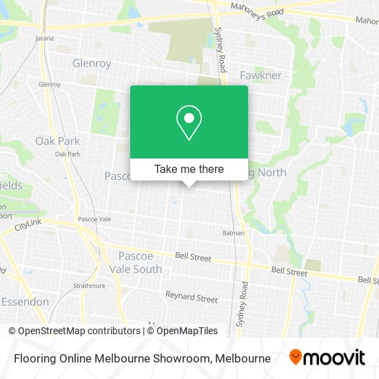 Flooring Online Melbourne Showroom map