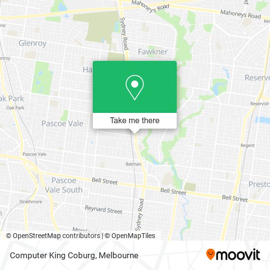 Computer King Coburg map