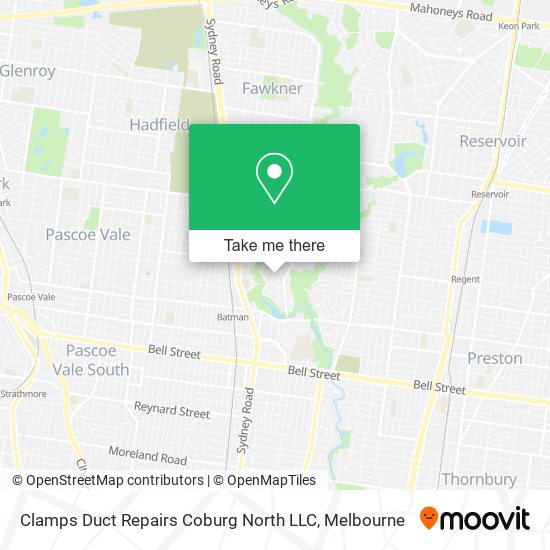 Clamps Duct Repairs Coburg North LLC map