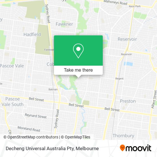 Decheng Universal Australia Pty map