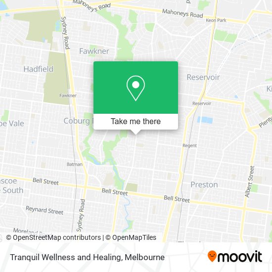 Mapa Tranquil Wellness and Healing