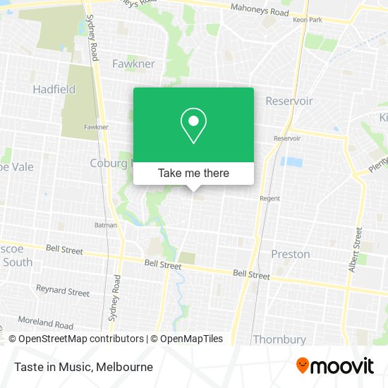Taste in Music map