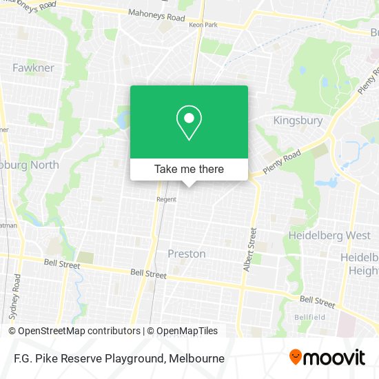 Mapa F.G. Pike Reserve Playground