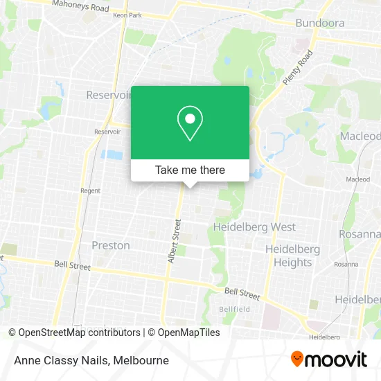 Anne Classy Nails map