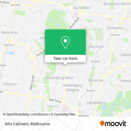 Alfa Cabinets map