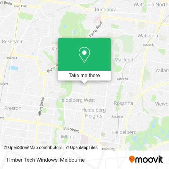 Mapa Timber Tech Windows