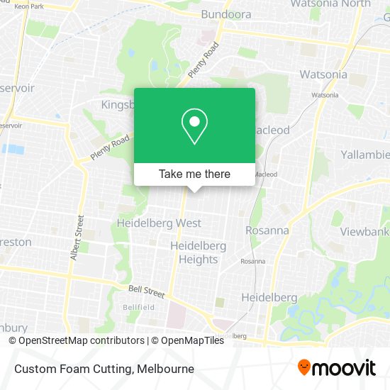Custom Foam Cutting map