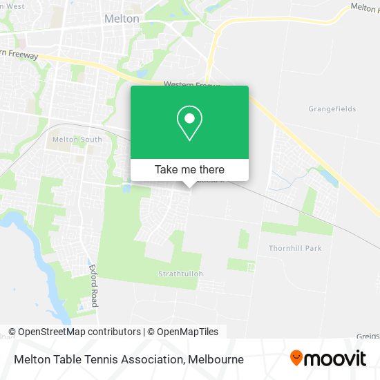 Melton Table Tennis Association map
