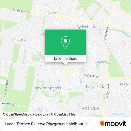 Lucas Terrace Reserve Playground map