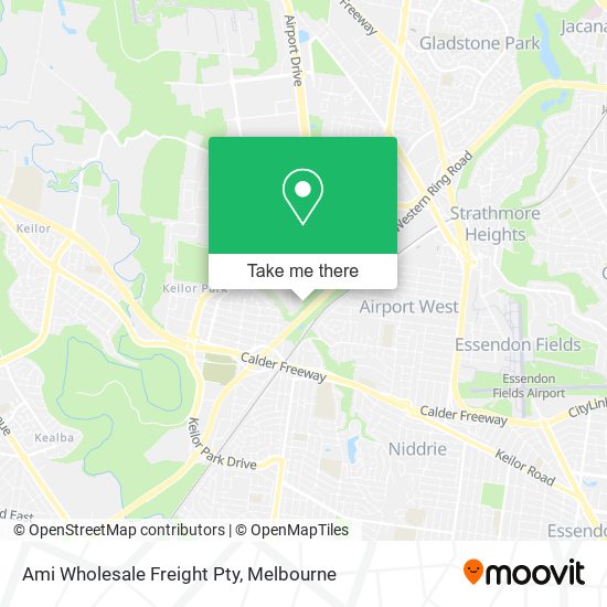 Ami Wholesale Freight Pty map