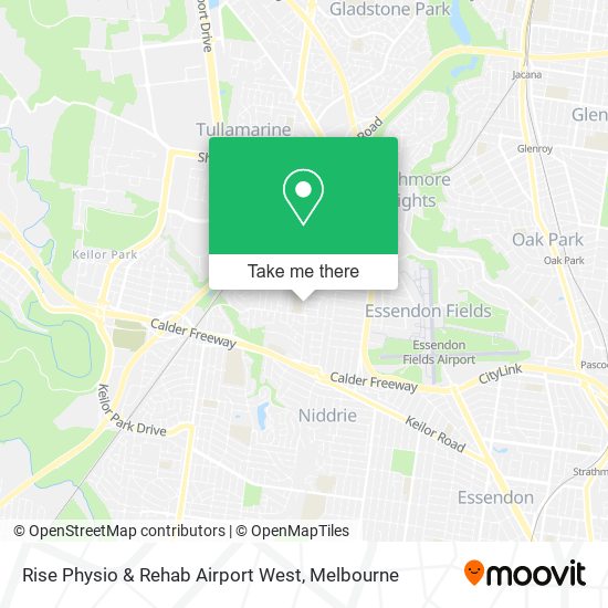 Rise Physio & Rehab Airport West map