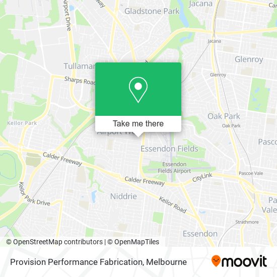 Provision Performance Fabrication map