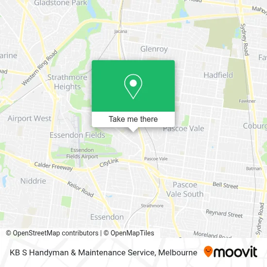 Mapa KB S Handyman & Maintenance Service