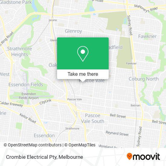 Crombie Electrical Pty map
