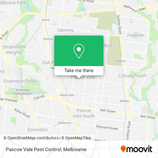 Pascoe Vale Pest Control map