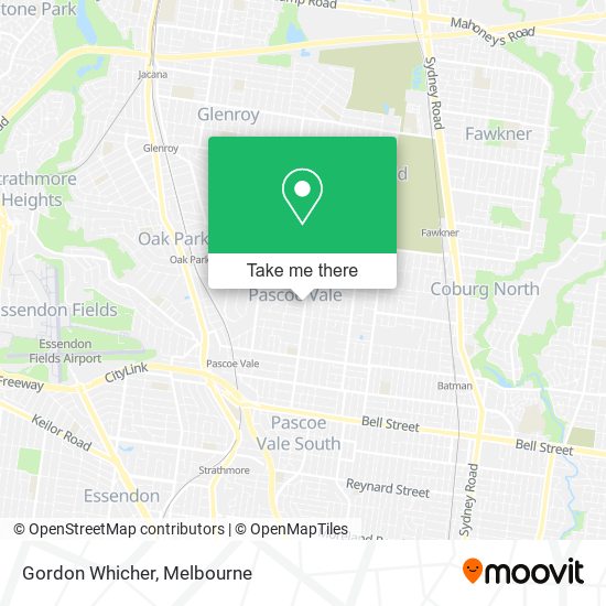 Gordon Whicher map
