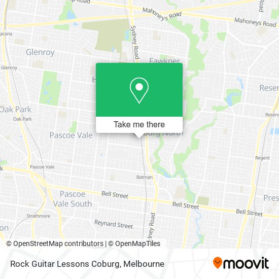 Rock Guitar Lessons Coburg map