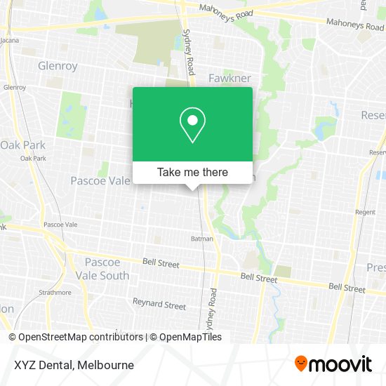 XYZ Dental map