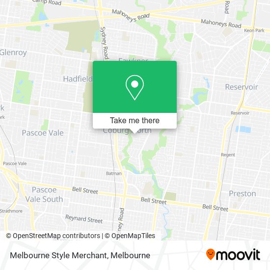 Mapa Melbourne Style Merchant