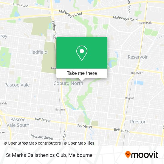 St Marks Calisthenics Club map