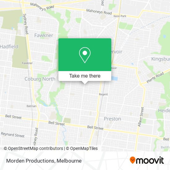 Morden Productions map