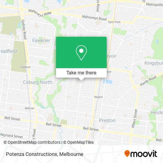 Potenza Constructions map