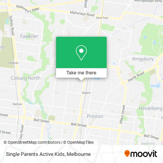 Single Parents Active Kids map