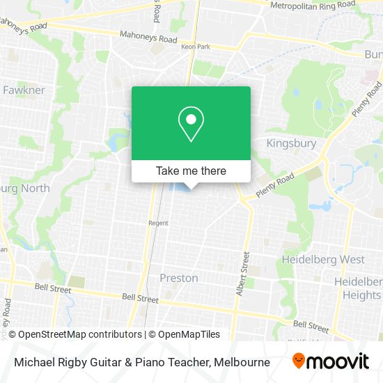 Michael Rigby Guitar & Piano Teacher map