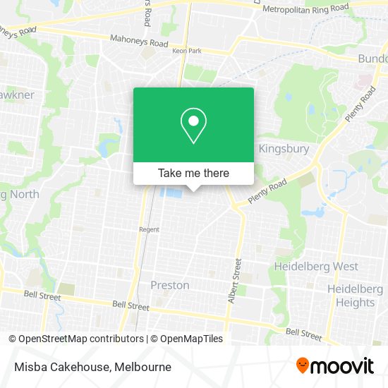 Misba Cakehouse map
