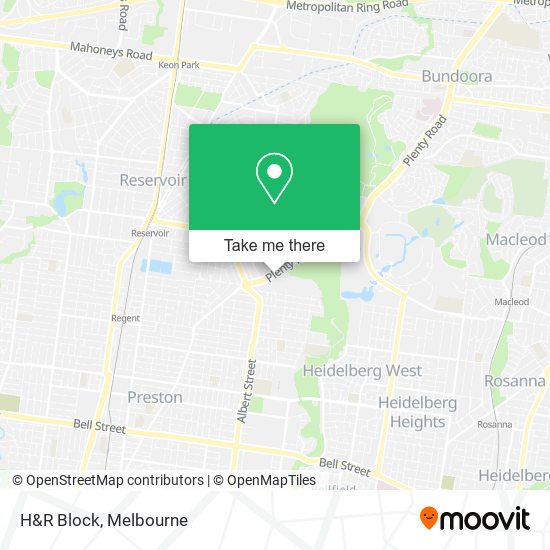 H&R Block map
