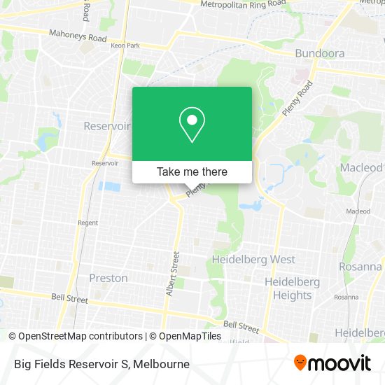 Big Fields Reservoir S map