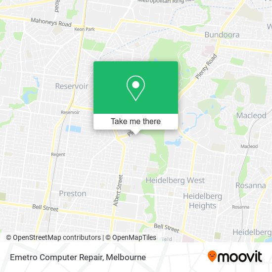 Emetro Computer Repair map