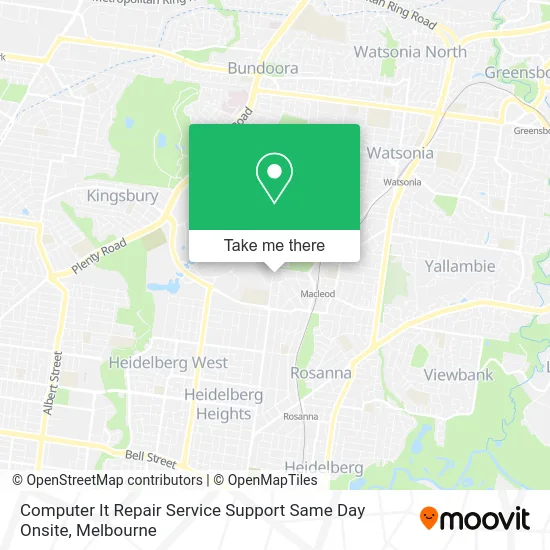 Computer It Repair Service Support Same Day Onsite map