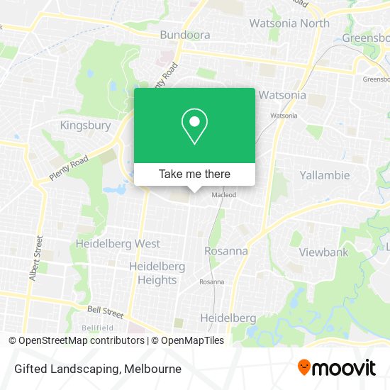 Gifted Landscaping map