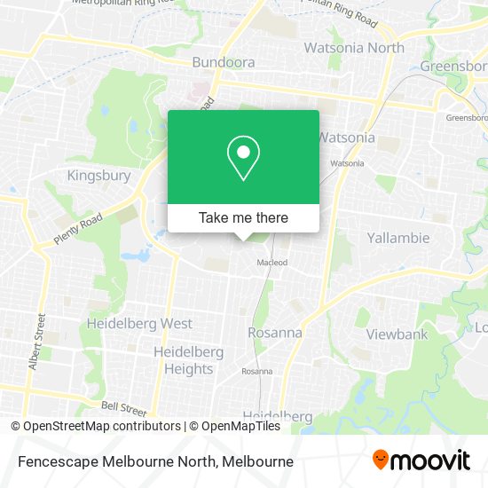 Fencescape Melbourne North map
