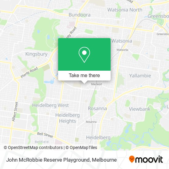 John McRobbie Reserve Playground map