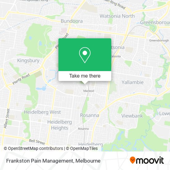Frankston Pain Management map