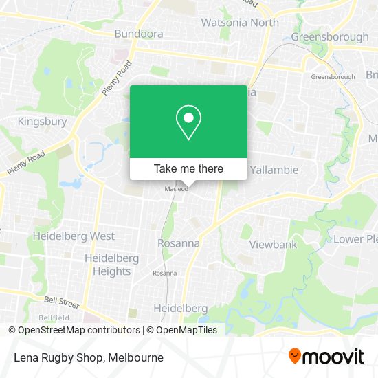 Lena Rugby Shop map