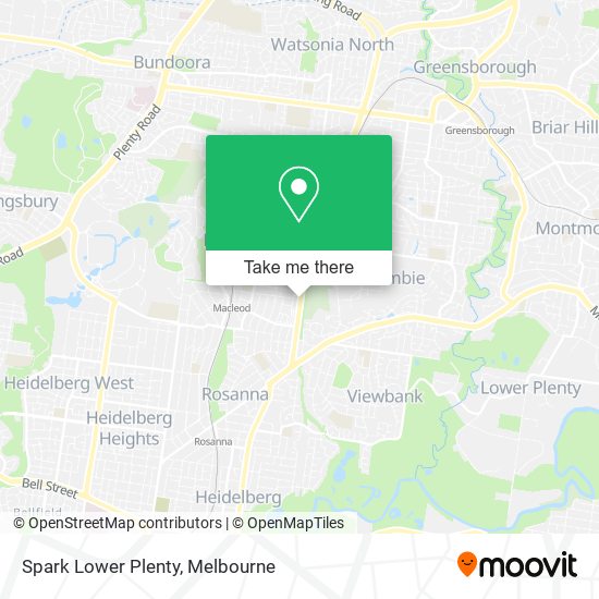 Spark Lower Plenty map