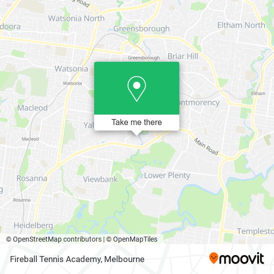 Fireball Tennis Academy map