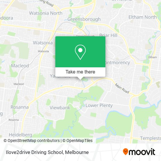 Ilove2drive Driving School map