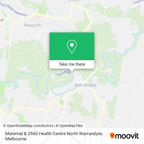 Maternal & Child Health Centre North Warrandyte map