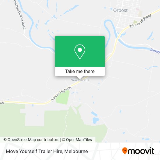 Move Yourself Trailer Hire map